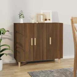vidaXL Servantă, stejar maro, 90x34x80 cm, lemn prelucrat (817461) Comoda