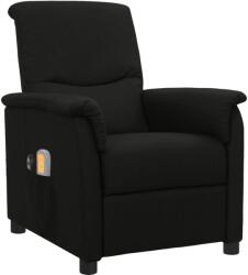 vidaXL Fotoliu de masaj electric rabatabil, negru, textil (3098558)