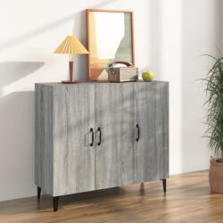 vidaXL Servantă, gri sonoma, 90x34x80 cm, lemn prelucrat (817463) Comoda