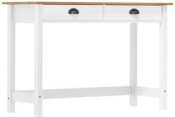 vidaXL Masă consolă Hill cu 2 sertare, 110x45x74 cm, lemn masiv pin (288994)