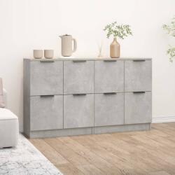 vidaXL Servante, 2 piese, gri beton, 60x30x70 cm, lemn prelucrat (3115807) Comoda