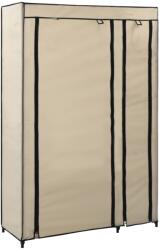 vidaXL Dulap pliabil de haine, crem, 110x45x175 cm, textil (282422) Garderoba