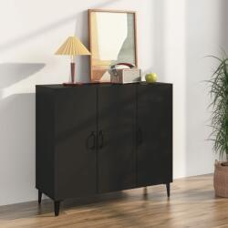 vidaXL Servantă, negru, 90x34x80 cm, lemn prelucrat (812502) Comoda