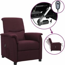 vidaXL Fotoliu rabatabil electric, violet, material textil (3098551)