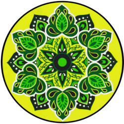 Bindu Mandala Ablakmatrica - Egészség lime zöld