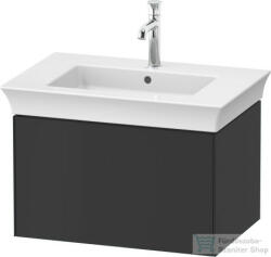 Duravit WHITE TULIP mosdó alá építhető függesztett 1 fiókos alsószekrény, 684 x 458 mm, Graphite Satin Matt WT424105858 (WT424105858)