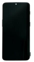 OnePlus 6T előlap keret, lcd kijelző és érintőpanel fekete, gyári felújított
