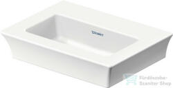 Duravit WHITE TULIP 450x330 mm-es bútorral aláépíthető csaplyuk nélküli mosdó, 0737450070 (0737450070)