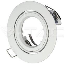 V-TAC Billenthető Olcsó kör alakú spot lámpatest, fehér (14240)