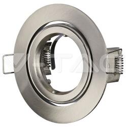 V-TAC Billenthető Olcsó kör alakú spot lámpatest, mattkróm (14241)