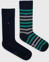 Tommy Hilfiger zokni (2 pár) sötétkék, férfi - sötétkék 39/42 - answear - 4 190 Ft
