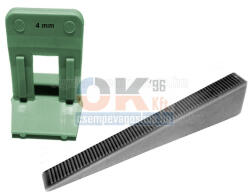 SKT SKT10 lapszintező, 200db ék + 1000db talp, 4mm fuga (skt1014cs15) (skt1014cs15)