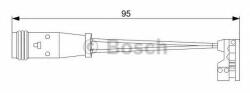 Bosch Senzor de avertizare, uzura placute de frana MERCEDES G-CLASS (W463) (1989 - 2016) BOSCH 1 987 473 006
