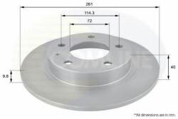 COMLINE Disc frana MAZDA PREMACY (CP) (1999 - 2005) COMLINE ADC0421