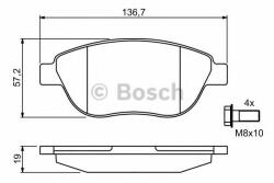 Bosch Set placute frana, frana disc PEUGEOT PARTNER combispace (5F) (1996 - 2012) BOSCH 0 986 494 038