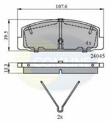 COMLINE Set placute frana, frana disc MAZDA 6 (GH) (2007 - 2016) COMLINE CBP0986