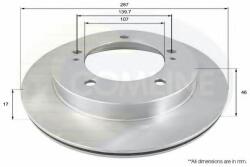 COMLINE Disc frana SUZUKI VITARA Cabrio (ET, TA) (1988 - 2002) COMLINE ADC0907V