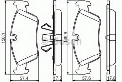 Bosch Set placute frana, frana disc BMW Seria 3 (E90) (2005 - 2011) BOSCH 0 986 495 276