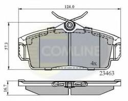 COMLINE Set placute frana, frana disc NISSAN PRIMERA Break (WP11) (1996 - 2002) COMLINE CBP0740