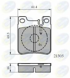 COMLINE Set placute frana, frana disc MERCEDES C-CLASS Combi (S202) (1996 - 2001) COMLINE CBP0702