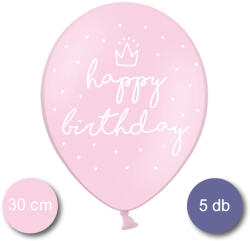 PartyDeco Bébi pink Lufi, HB, 5 db/cs