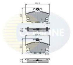 COMLINE Set placute frana, frana disc FIAT PUNTO Van (176L) (1996 - 2000) COMLINE CBP4137