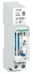 Schneider Electric , 15336, mechanikus napi kapcsolóóra, 1 csatorna 16A, 48 BE - 48 KI kapcsolási művelet, 100 óra menet-tartalék, Acti9 IH 24h 1c ARM (Schneider 15336) (15336)