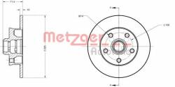 METZGER Disc frana VW PASSAT (3A2, 35I) (1988 - 1997) METZGER 6110232