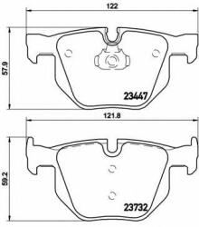 BREMBO Set placute frana, frana disc BMW X6 (F16, F86) (2014 - 2016) BREMBO P 06 056