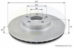 COMLINE Disc frana SUBARU FORESTER (SG) (2002 - 2016) COMLINE ADC0811V