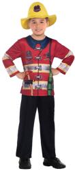 Amscan Costum pentru copii - Pompier Mărimea - Copii: M: 128 cm Costum bal mascat copii