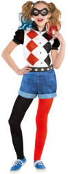 Amscan Costum copii - Harley Quinn alb-negru Mărimea - Copii: 10 - 12 ani