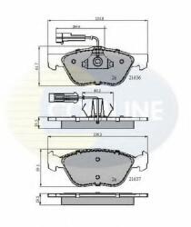 COMLINE Set placute frana, frana disc FIAT BRAVA (182) (1995 - 2003) COMLINE CBP1897