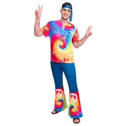 Amscan Costum bărbătesc - Hippie Mărimea - Adult: XL