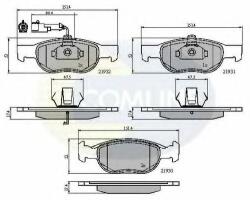COMLINE Set placute frana, frana disc FIAT PUNTO Cabriolet (176C) (1994 - 2000) COMLINE CBP1479
