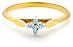 SAVICKI eljegyzési gyűrű: kétszínű arany, gyémántokkal - savicki - 150 100 Ft