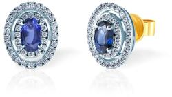 SAVICKI fülbevaló: arany, gyémántok és kék zafírok - savicki - 337 415 Ft