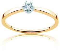 SAVICKI eljegyzési gyűrű: kétszínű arany, gyémánttal - savicki - 159 195 Ft
