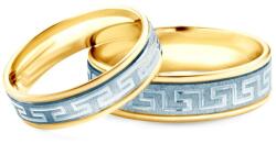 SAVICKI Esküvői karikagyűrűk: kétszínű arany, lapos, 5 mm - savicki - 401 585 Ft