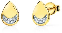SAVICKI fülbevaló - könnyek: arany és gyémántok - savicki - 159 915 Ft