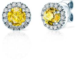 SAVICKI This is Love fülbevaló: fehérarany sárga zafírokkal és gyémántokkal
