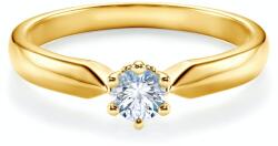 SAVICKI eljegyzési gyűrű: arany fehér zafírral - savicki - 181 960 Ft