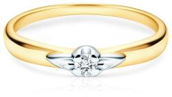 SAVICKI eljegyzési gyűrű: kétszínű arany és gyémánt - savicki - 223 470 Ft