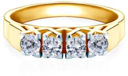 SAVICKI gyűrű a 40. házassági évfordulóra: kétszínű arany és gyémántok