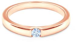 SAVICKI Minimalism eljegyzési gyűrű: rózsaarany és gyémánt