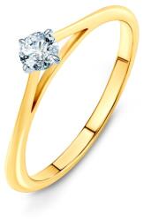 SAVICKI The Light eljegyzési gyűrű: kétszínű arany és gyémánt - savicki - 254 780 Ft