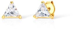 SAVICKI fülbevaló - háromszögek: arany cirkóniával - savicki - 102 000 Ft