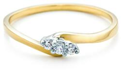 SAVICKI eljegyzési gyűrű: kétszínű arany, gyémántokkal - savicki - 227 470 Ft