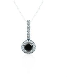 SAVICKI This is Love medál: fehérarany fekete gyémánttal és gyémántokkal - savicki - 406 585 Ft