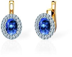SAVICKI fülbevaló: kétszínű arany kék zafírokkal és gyémántokkal - savicki - 906 250 Ft
